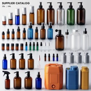 10000ml Blue Glass Bottle with Trigger Sprayer