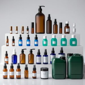 10ml Blue Glass Bottle with Mist Sprayer