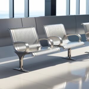 Passport Steel Airport Seating Bench