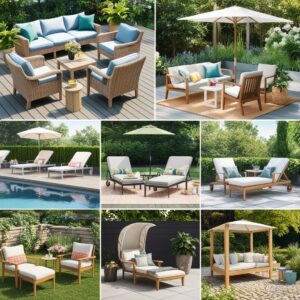 wooden garden furniture