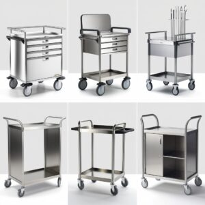 hospital table trolley