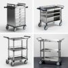 medical records trolley lockable