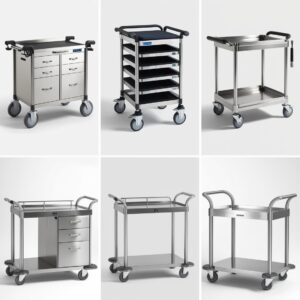 surgical trolley stainless steel