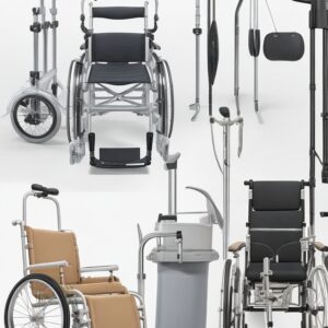 Walking Frame - Rollator Front Wheels Folding