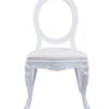 White Louis Chair Sell (Clear Back)