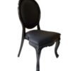 Black Padded Back Louis Chair Sell