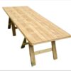 Natural Wood Trestle Table