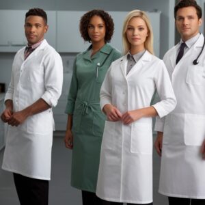 Waterproof Lab Coat Small Green