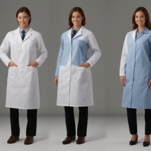Flame Resistant Lab Coat Large Blue