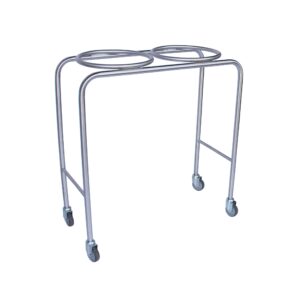 Mobile double bowl stand _ Stainless steel construction