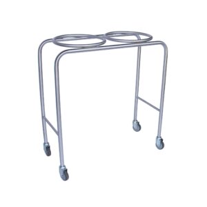 Mobile double bowl stand _ Stainless steel construction