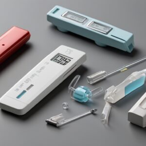 blood sugar monitor on arm