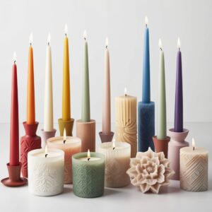 black taper candles