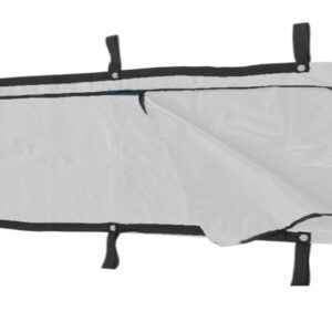 Body Bag transparent u-shape zip 160 micron - large