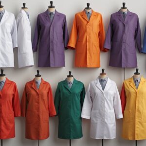 lab coat with zipper