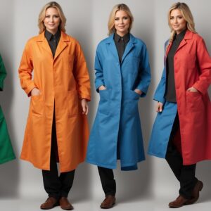 Flame Resistant Lab Coat Small Green