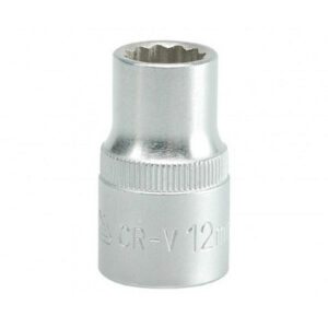 Bi-hex Socket - 12 Point - Chrome Vanadium - 1/2" Connector - Standard Length - 12mm - YT-1274
