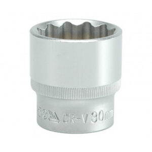 Bi-hex Socket - 12 Point - Chrome Vanadium - 1/2" Connector - Standard Length - 30mm - YT-1291