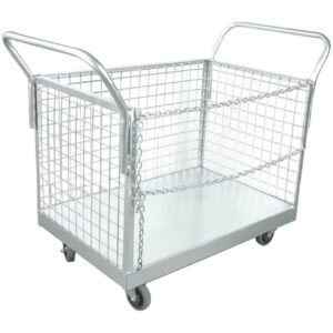 Trolley - Mesh Box - 3 Sided - 91 x 61 x 91 cm - Carrying capacity 500kg - MBT3