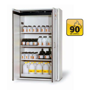 Fire Resistant Cabinet - S-Line - Storage of Flammable Hazardous Materials - 119.6 x 61.6 x 196.8 cm - IASE30115-1