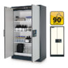 Fire Resistant Cabinet - Q-Line - Storage of Flammable Hazardous Materials - 119.3 x 61.5 x 195.3 cm - White - IASE30001050-1