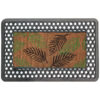 Doormat - Cast Iron Look Rubber and Coir Mat - Leaves - 75 x 45 x 1.5 cm - CMS010001