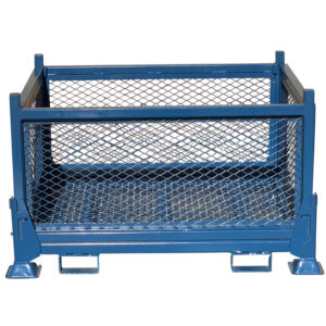 Expanded Metal Collapsible Steel Bin - Blue - 1000Kg - CB4326M
