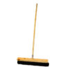 Platform Broom - Complete - Black Coco Fibre - Wooden Handle - 88 Grip - 61cm - Pack of 3 - F3252