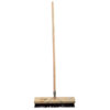 Platform Broom - Complete - Millennium Synthetic - Brown Polypropylene Fibre - Wooden Handle - 88 Grip - 46cm - Pack of 3 - F3350