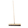 Platform Broom - Complete - Millennium Synthetic - Brown Polypropylene Fibre - Wooden Handle - 88 Grip - 61cm - Pack of 3 - F3262