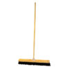 Platform Broom - Complete - Rainbow - Soft Synthetic Fibre - Wooden Screw-in Handle - 61cm - Pack of 3 - F3566