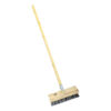 Deck Scrub - Complete - Brown PVC Fibre - Wooden Handle - Grip - Pack of 5 - F4057