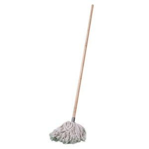 Mop - Complete - W2 Head with Metal Socket - Wooden Handle - 265g - Pack of 5 - F18659