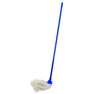 Mop - Complete - W2 Head with with Plastic Socket - Metal Handle - Blue - 265g - Pack of 5 - F8759
