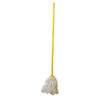 Mop - Complete - W5 Head with with Plastic Socket - Metal Handle - Yellow - 445g - Pack of 5 - F8762