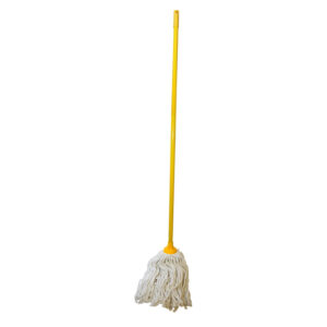 Mop - Complete - W5 Head with with Plastic Socket - Metal Handle - Yellow - 445g - Pack of 5 - F8762