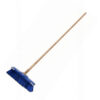 Floor Broom - Complete - GB6 - Soft - Black PVC Fibre Centre - Coloured Border - Buffers - Wooden Handle - 55 Grip - Pack of 5 - F13366