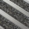 Heavy Duty Mat System - Dm Aluminium Linking Joints - Alba Insert - 3mm Foam Backing - 12mm High - per m2 - Anthracite - DMA010003