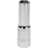 Bi-hex Deep Socket - 12 Point - Chrome Vanadium - 1/2" Connector - 76mm Length - 12mm - YT-12934