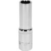 Bi-hex Deep Socket - 12 Point - Chrome Vanadium - 1/2" Connector - 76mm Length - 13mm - YT-12935