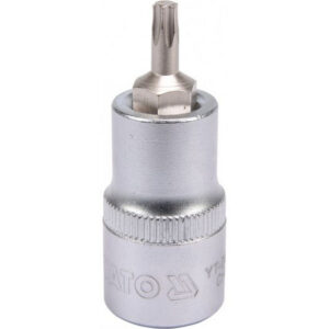 Torx Bit Socket - Male - Chrome Vanadium - 1/2" Connector - Standard Length - T25 x 50mm - YT-04311