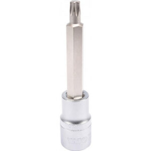 Torx Bit Socket - Male - Chrome Vanadium - 1/2" Connector - Long - T40 x 100mm - YT-04324