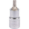Hex Bit Socket - Chrome Vanadium - 1/2" Connector - Standard Length - HEX 6 x 50mm - YT-04382