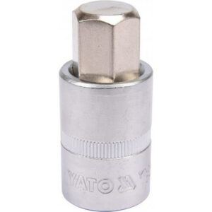 Hex Bit Socket - Chrome Vanadium - 1/2" Connector - Standard Length - HEX 17 x 50mm - YT-04388