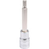 Hex Bit Socket - Chrome Vanadium - 1/2" Connector - Long - HEX 7 x 100mm - YT-04393