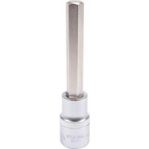 Hex Bit Socket - Chrome Vanadium - 1/2" Connector - Long - HEX 10 x 100mm - YT-04395