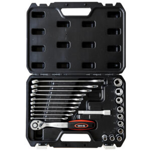 Tool Set - Sockets and Spanners - Chrome Vanadium - 22 Piece - YT-38971