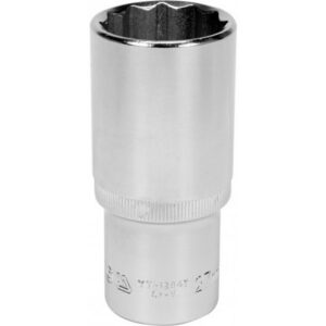 Bi-hex Deep Socket - 12 Point - Chrome Vanadium - 1/2" Connector - 76mm Length - 27mm - YT-12947