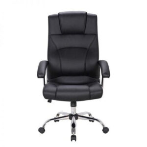Office Chair - High Back - Mirage - 128.5 x 70 x 67 cm - Faux Leather - Black - BS-2086