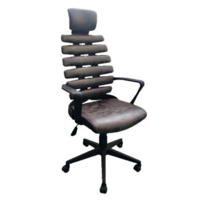 Office Chair - High Back - Spiral - 124 x 68 x 67 cm - Faux Leather - Charcoal Black - ZY-1105